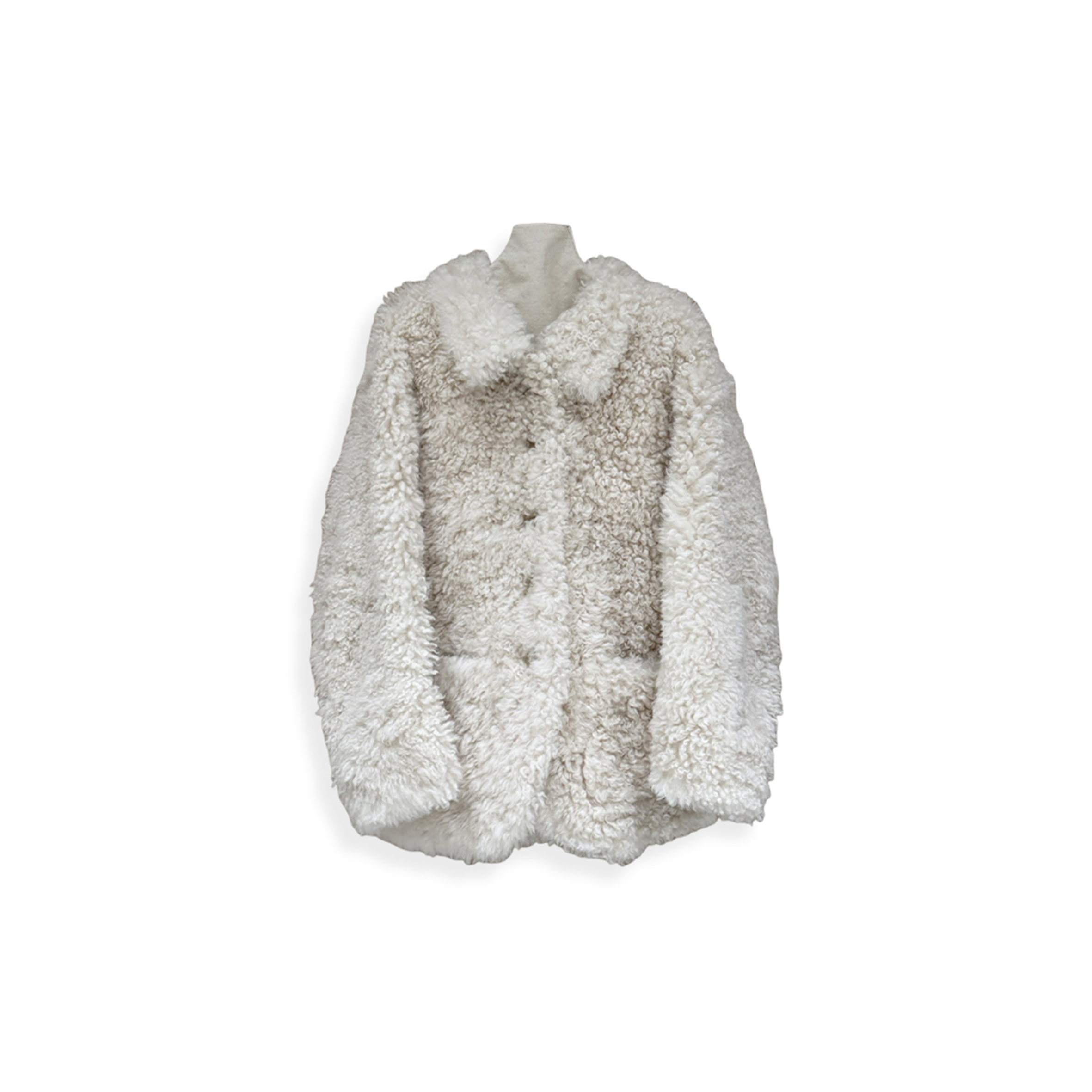 CELINE REVERSIBLE CURLY TOSCANA COAT 